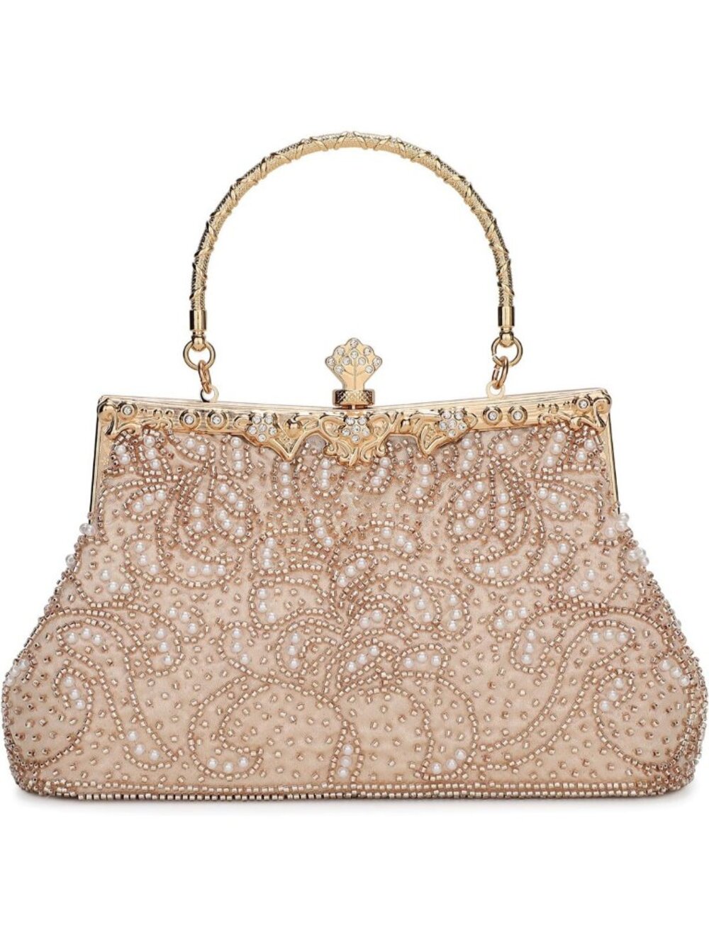 1920s Vintage Beaded Clutch Evening Bag for Women | Formal Party Accessory